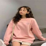 Áo khoác sweater thêu trái cây dễ thương