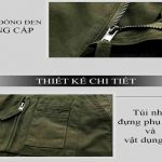 Bộ quần áo lính Mỹ US ARMY Kiểu Dáng Túi Hộp Chiến Thuật vải sợi bông mềm thoáng hút ẩm tốt