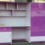 Bàn học liền tủ quần áo nhựa cho bé cao cấp, giá rẻ