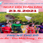Phụ nữ Thủ đô “mặc áo dài – đeo khẩu trang – đi bầu cử”