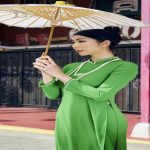 Siêu mẫu Việt Nam Ngọc Quyên ra mắt bộ sưu tập áo dài ‘Nét Á’ tại Mỹ