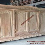 Tủ Quần Áo 4 Cánh 3 Buồng Gỗ Gõ Đỏ TA51