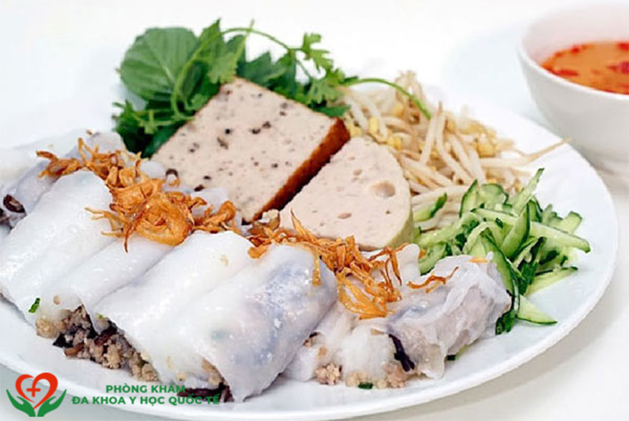 1 đĩa bánh cuốn (bánh ướt) bao nhiêu calo? ăn bánh cuốn có béo không?