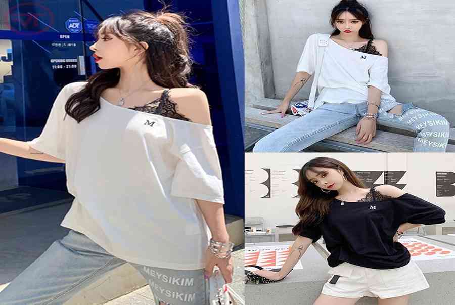 Tham khảo 10 mẫu áo thun trễ vai không bao giờ hết Hot