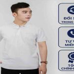 Áo polo nam in nổi HIDDLE nhiều màu – Trắng 03072102