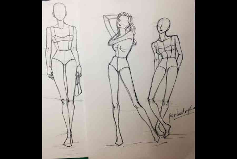 Cách vẽ dáng người trong Thời trang (catwalk) phần 1/ How to draw fashion model part 1