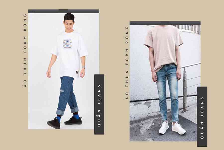 5 Cách phối đồ với áo thun form rộng nam đẹp và chất | Thoitrangviet247