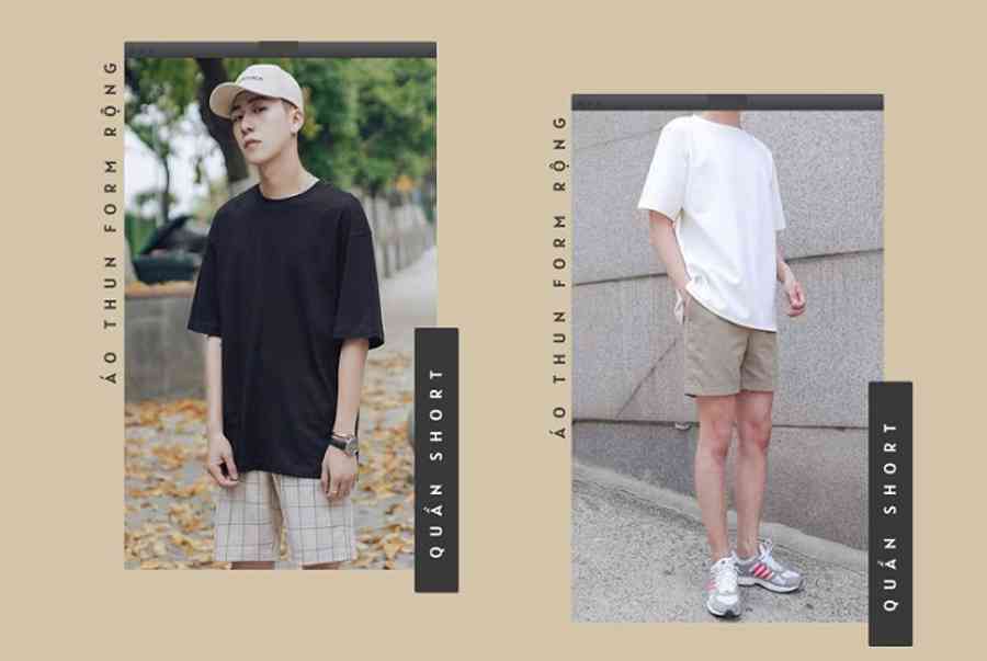 5 Cách phối đồ với áo thun form rộng nam đẹp và chất