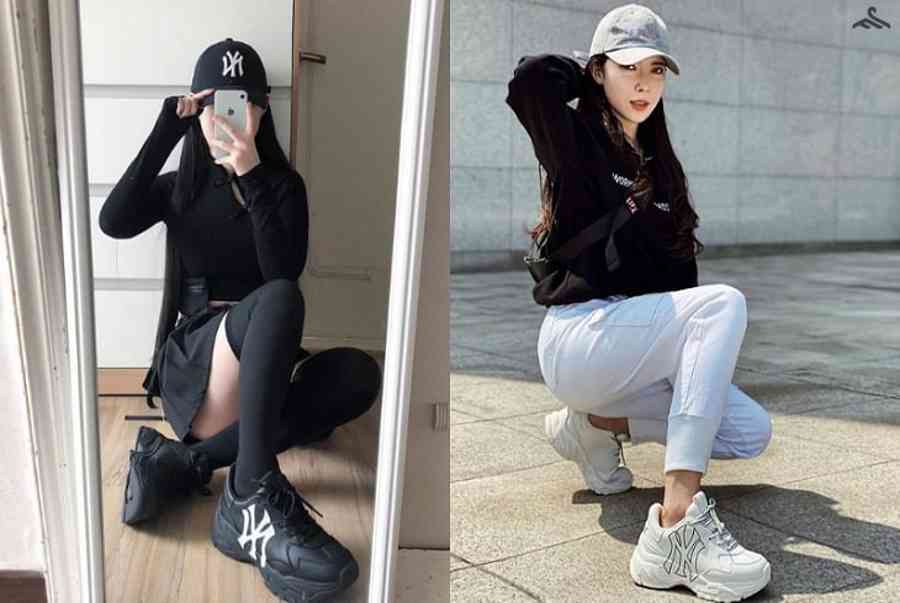 Cách phối đồ với giày mlb chuẩn style Hàn Quốc nam, nữ