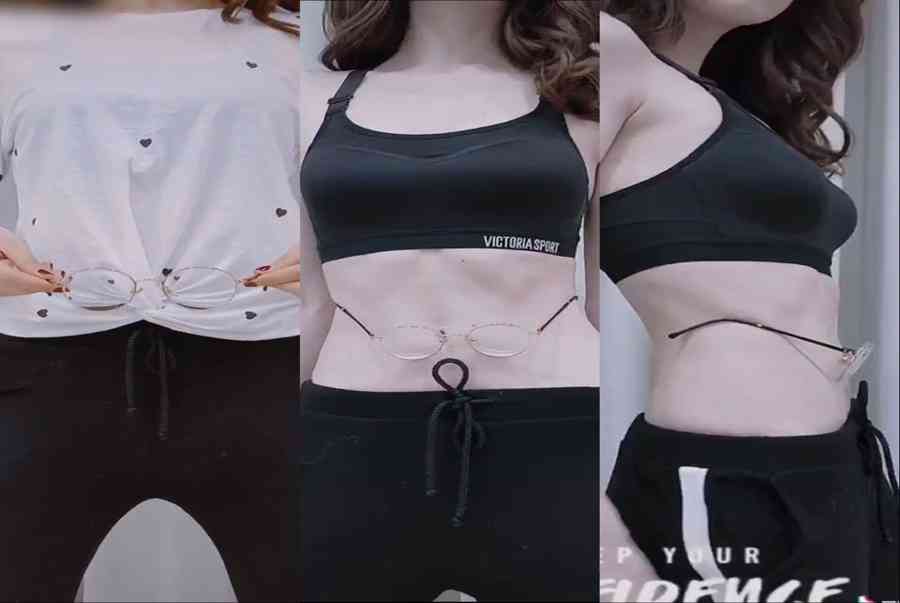 Vòng eo của Ngọc Trinh từ 56 giờ chỉ còn có 53cm, bảo sao mà khơi mào luôn thử thách “đeo kính cho eo” gây sốt trên TikTok