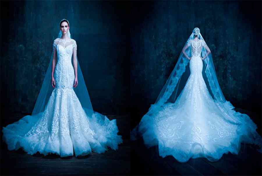 Top 5 mẫu váy cưới màu xanh đẹp nhất dành cho cô dâu