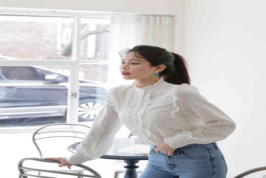 [Hot] 30 Mẫu Áo Kiểu Công Sở Hàn Quốc Dễ Thương, Cao Cấp