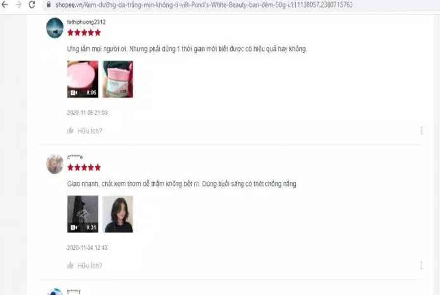 Review kem dưỡng trắng da Ponds White Beauty ban đêm: dưỡng trắng, đều màu da – BlogAnChoi