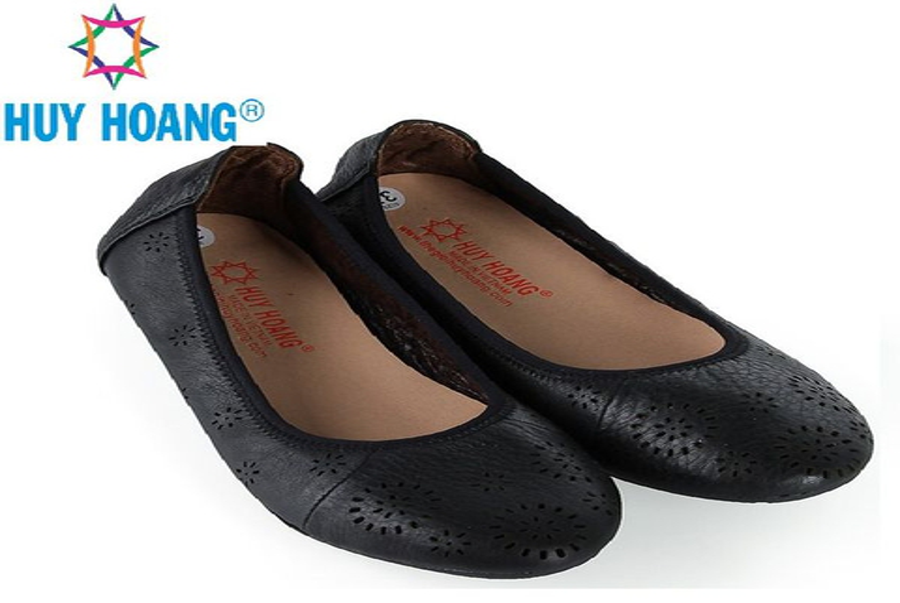 HD7947-48-49 – Giày nữ hoa văn Huy Hoàng da bò màu da, đen, nâu đất