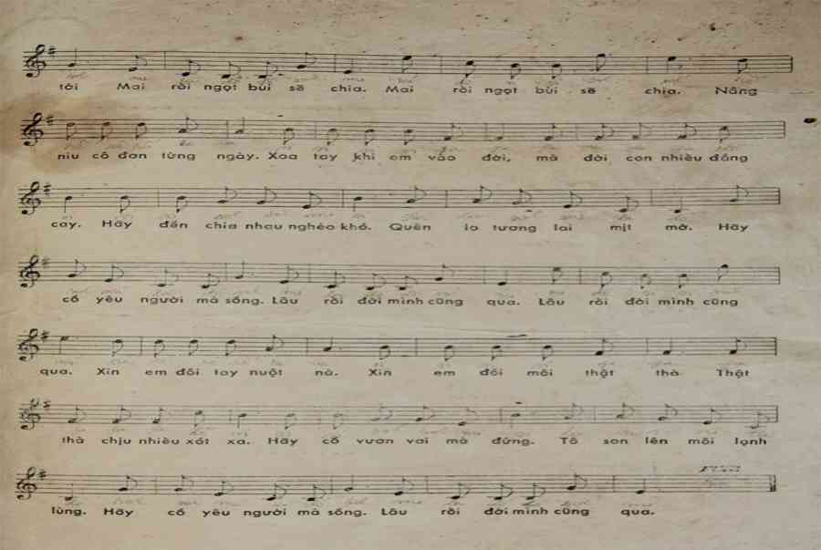 Lời Bài Hát Không Tên Số 5