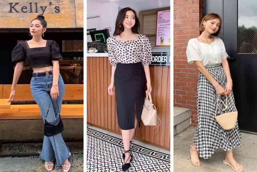 Tuyệt chiêu phối đồ với áo cổ vuông không bao giờ lỗi thời – Tròn Xinh