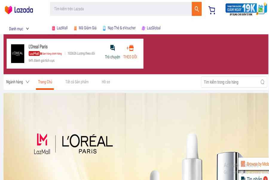 7 shop mỹ phẩm uy tín trên Lazada bạn không nên bỏ qua