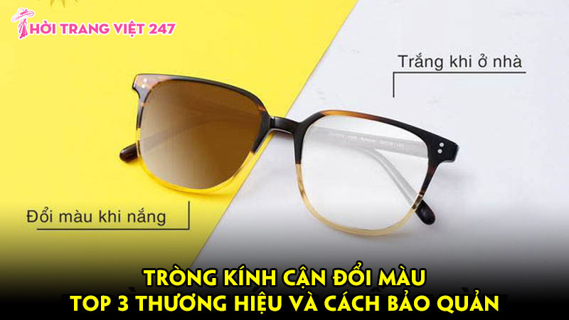 Tròng kính cận đổi màu: Top 3 thương hiệu và cách bảo quản